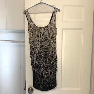 Black and white Nicole Miller mini dress size 2